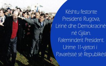 Luta falënderon presidentin Rugova me një foto interesante