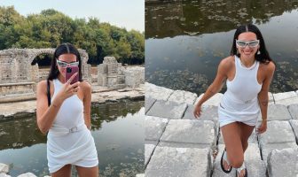 Dua Lipa vazhdon të eksplorojë gjurmët shqiptare – ndalesa e saj e radhës në Butrint